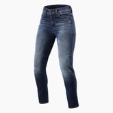 Jeans Marley Ladies SK, un jeans da moto con vestibilità skinny. Colore azzurro medio. Di REV'IT!.